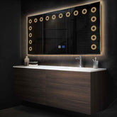 Espejo LED Rectangular | Botones táctiles | Función antivaho | Luz blanca cálida - Reyze Seria Minimal Model 4